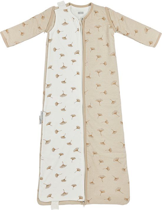 Meyco Baby Studio Collection Ginkgo Baby Slaapzak 4 Seizoenen Deluxe - Soft Sand - 3.0 TOG