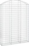 vidaXL - Schanskorf - gewelfd - 150x30x200/220 cm - gegalvaniseerd - ijzer