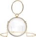 Sac de soirée transparent - Style boule ronde - Unique et tendance - 14 cm - Sac à main pour fête et concerts - Pour femmes - Acrylique