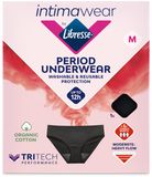 Libresse Menstruatie Ondergoed Wasbaar - Zwart - Biologisch Katoen - Maat M