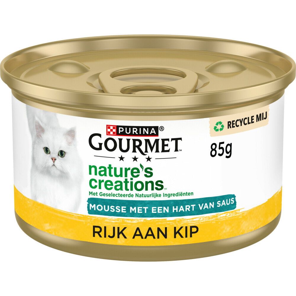 Gourmet Blik mousse met saus kip 85gr Gourmet