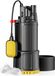 Wiltec pompe submersible avec interrupteur à flotteur, 1000 W, adapté aux forages profonds jusqu'à 7 mètres, avec une hauteur de refoulement de 30 mètres, pompe à eau pour eau claire