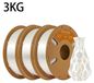 3D-printerfilament - Silk PLA 1,75 mm - 3 kg spoel - Zijdeglans - Biologisch afbreekbaar - Tolerantie ±0,03 mm - Blanc