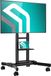 Support TV sur roulettes pour écrans de 43-75 pouces - Charge max. 70 kg - VESA 100x100-600x400