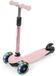 LifeGoods Trottinette - 2-5 Ans - 3 Roues LED Lumineuses - Hauteur Réglable - Garçon/Fille - Rose Pastel
