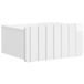 vidaXL Muurbevestigde Nachttafel Hoogglans Wit 49 x 34,5 x 24 cm
