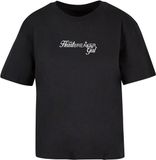 Miss Tee Heartbreaker Girl Dames T-shirt Zwart XS