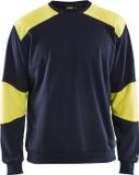 Blåkläder FR sweatshirt 3458-1760 - Marine/High Vis Geel - XS