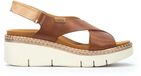 Pikolinos Gomera Damessandalen Brandy Leer Platte Sandalen Maat 41