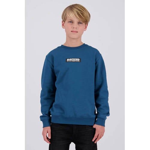 Raizzed sweater met logo - blauw