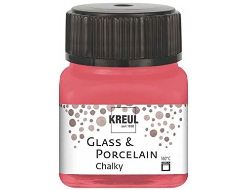 KREUL Glass & Porcelain Chalky Cozy Red, 20 ml