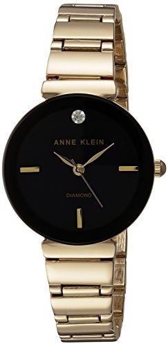 Anne Klein dameshorloge AK/2434 met diamant wijzerplaat