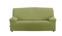 Estoralis Sumatra Bi-elastische bankovertrek, super elastische stof, C/05 groen, voor 3-zits van 170 tot 220 cm, kwaliteitsbescherming, super verstelbaar