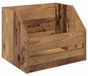 Boîte pour vinyles Bois vieilli 38 x 30 x 29 cm