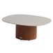 4 Seasons Outdoor Sofie lounge tuintafel 70x80xH30 cm keramiek oyster spicy