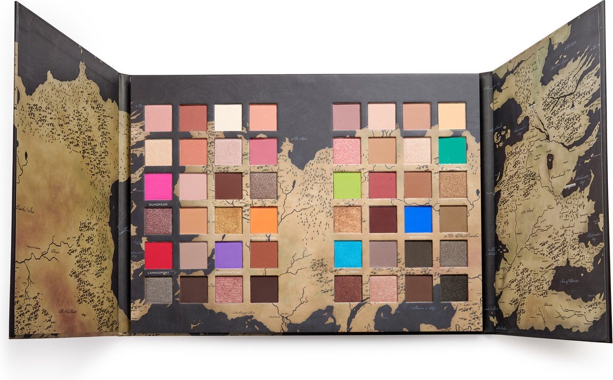 Makeup Revolution x Game Of Thrones Westeros Map Palette