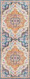 Surya Vintage Oosters Tapijt WILLOW - Meerkleurig/blauw