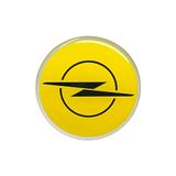 4R Quattroerre.it 3D-stickers, compatibel met Opel, gelicentieerd artikel (geel, 58 mm)