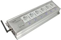 Allnet 221638 WiFi-stekkerdoos 6-voudig Zilver
