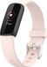 By Qubix - Compatible Fitbit Luxe bandje - Siliconen sportbandje met gesp - Maat Large - Licht roze