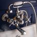 Paulgurkes Robinet de baignoire style nostalgie rétro campagne avec douche en céramique