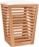 vidaXL Badkamerkruk - 40,5x40,5x56 cm - Massief Walnotenhout