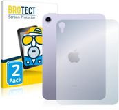 BROTECT - Screenprotector voor Apple iPad Mini 6 2021 (Achterkant, 6 Gen.) - Folie Beschermfolie matte 2 Stuks