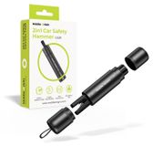Mobile Origin MO-CSH-CA29, Marteau de secours, Noir, Aluminium, Acier, 20 mm, 93 mm, 34 g