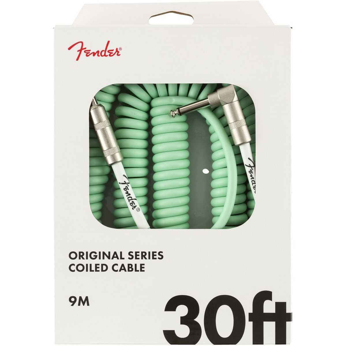 Fender Original coiled cable instrumentkabel 9 m 6.3mm groen