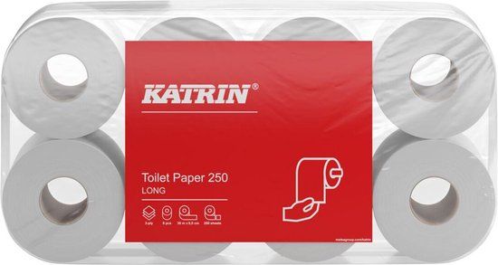 Katrin Toiletpapier 3-laags - 8 rollen - 250 vel per rol