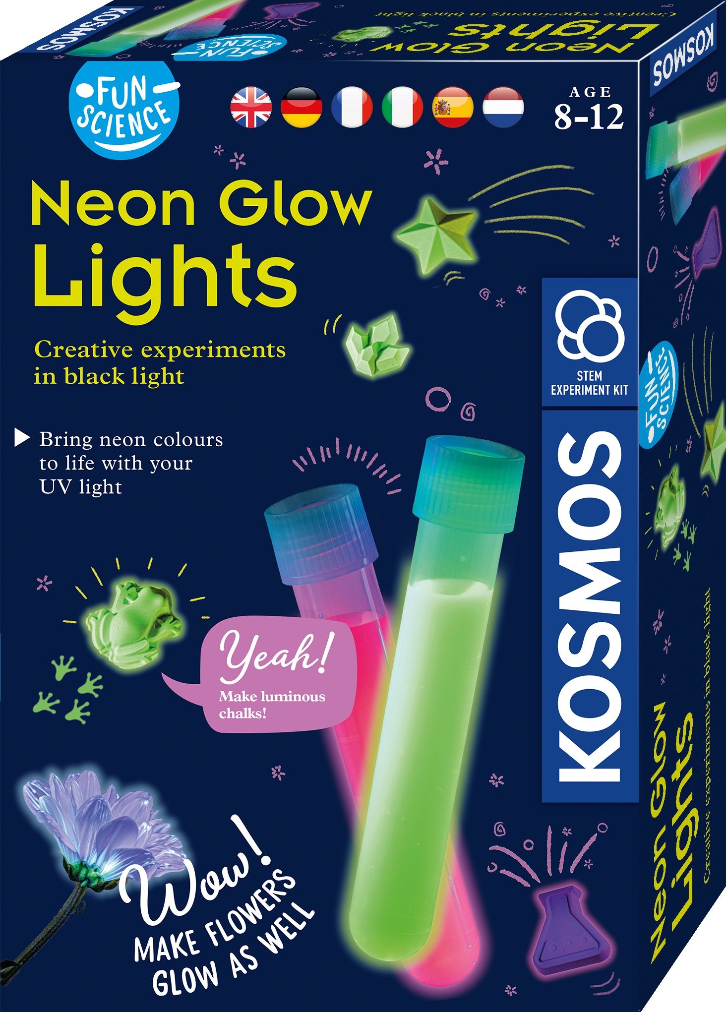 Kosmos Fun Science Neon Glow Lights - Wetenschapsdoos voor Kinderen - 8+ Jaar