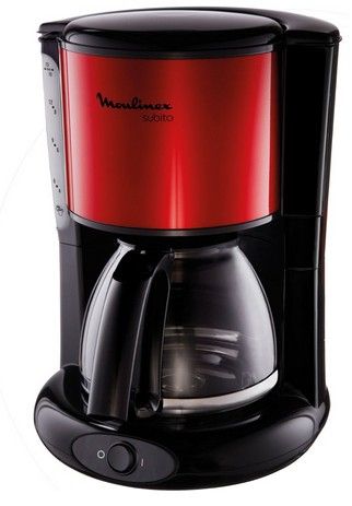 Moulinex Subito Filterkoffiezetapparaat - Zwart/Rood