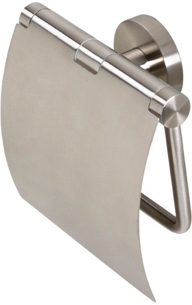 Geesa Nemox closetrolhouder met klep rvs