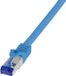 LogiLink C6A046S RJ45 CAT 6A S/FTP 1.50 m Blauw 1 stuk(s)