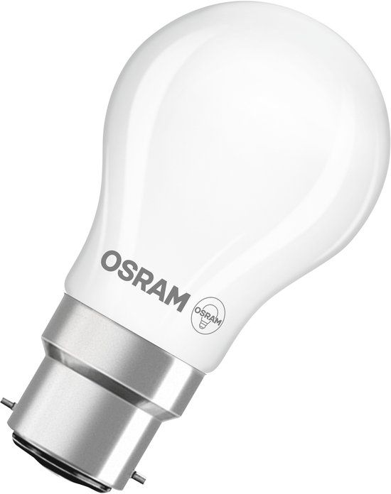 Osram LED lamp Superstar Plus P60 Filament 5,5W 927, 2700K warm wit, B22d, mat, 806 lm, Ra≥90, dimbaar