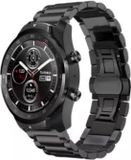 ShieldCase Ticwatch Pro stalen band - zwart - 46mm