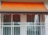 Angerer Freizeitmöbel 2315.200 zonnescherm Acryl Bruin, Oranje Vast Gevelluifel