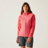 Regatta Gevulde Jas Dames Insulated Hooded Andreson V Hybrid Roze