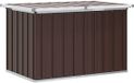 vidaXL Tuinbox Bruin Staal 109x67x65 cm