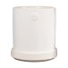 ERNST Ernst pot avec soucoupe Blanc, Ø10x11 cm