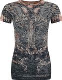 Affliction Isabella S/S Tee Dames T-shirt - bruin - L