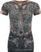 Affliction Isabella S/S Tee Dames T-shirt - bruin - L