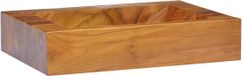vidaXL Wastafel 50x35x10 cm massief teakhout