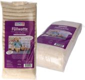 Glorex Hobby vulmateriaal - 2x - polyester - 300 gram voor knuffels/kussens - bruin - donzig