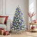 vidaXL Kerstballenset - 30 st - Zilver, blauw en turquoise - Ø 6 cm