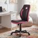 FineBuy Chaise de bureau pour enfants à partir de 6 ans avec dossier, chaise pivotante ergonomique pour enfants, chaise de bureau pour enfants, chaise de jeune réglable en hauteur, chaise de bureau pour jeune sans accoudoir