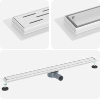 Tuyau de douche 2-en-1 avec siphon 360° argent 100 cm