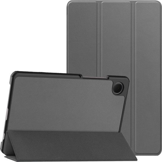 imoshion Tablet Hoes - Geschikt voor Samsung Galaxy Tab A11 / A9 8.7 inch - Trifold Bookcase - Grijs