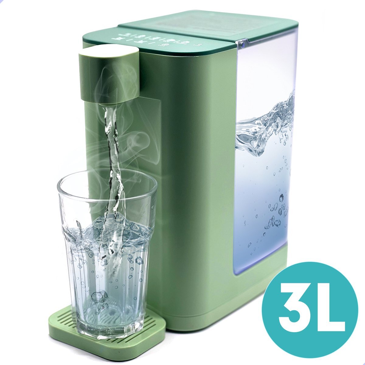 Wotre Heetwaterdispenser - Luxe Instant waterkoker - Heetwater Tap - 3 Liter - 2000W