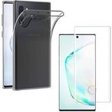 Phonillico® Hoesje voor Samsung Galaxy NOTE 10 + gehard glas